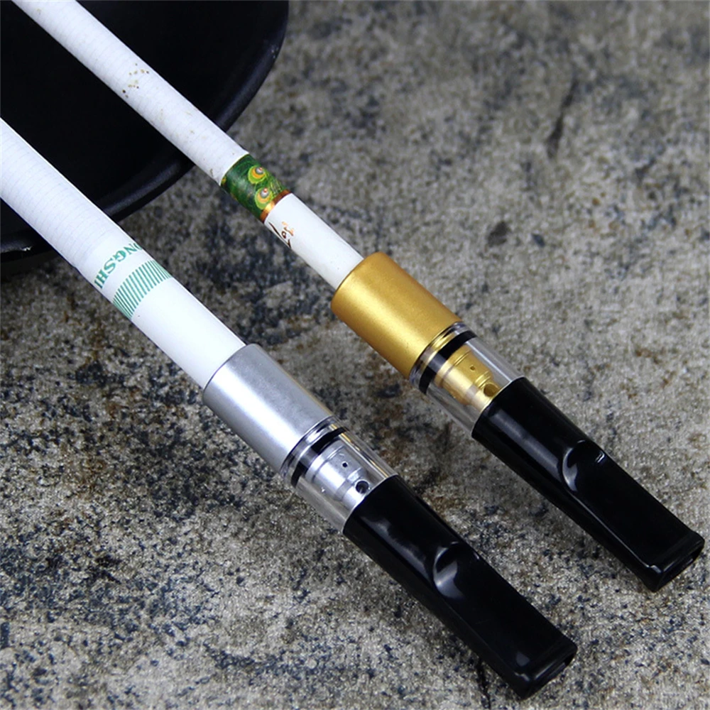 Picture 5: Cigarette Filter Holder Handheld Washable Cigarette Holder Reduce Tar Smoke Filter Metal Pipe Mouthpiece Men Smoking Accessories