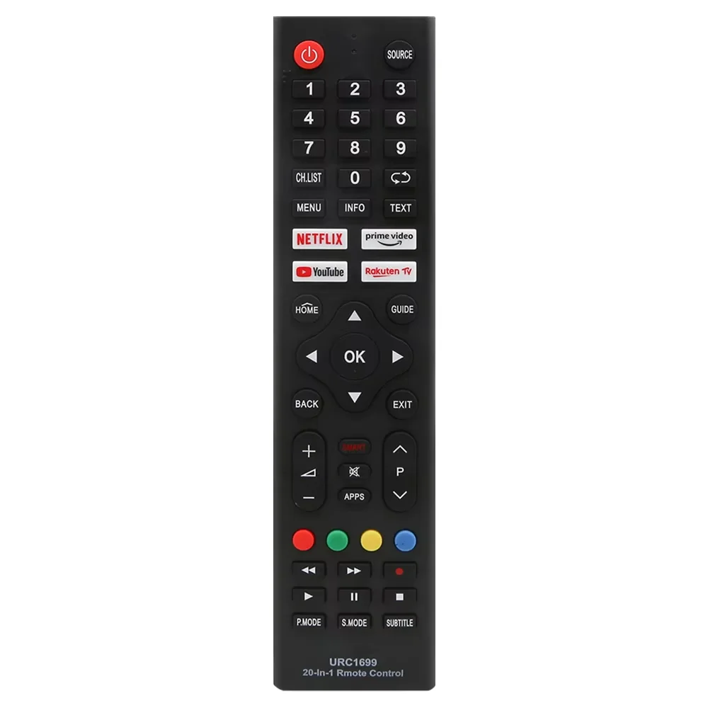 Universal URC-1699 Remote Control for Samsung,  Sony, Philips, Sharp, Panasonic, Toshiba,Hisense, Skyworth, Sanyo,Grundig