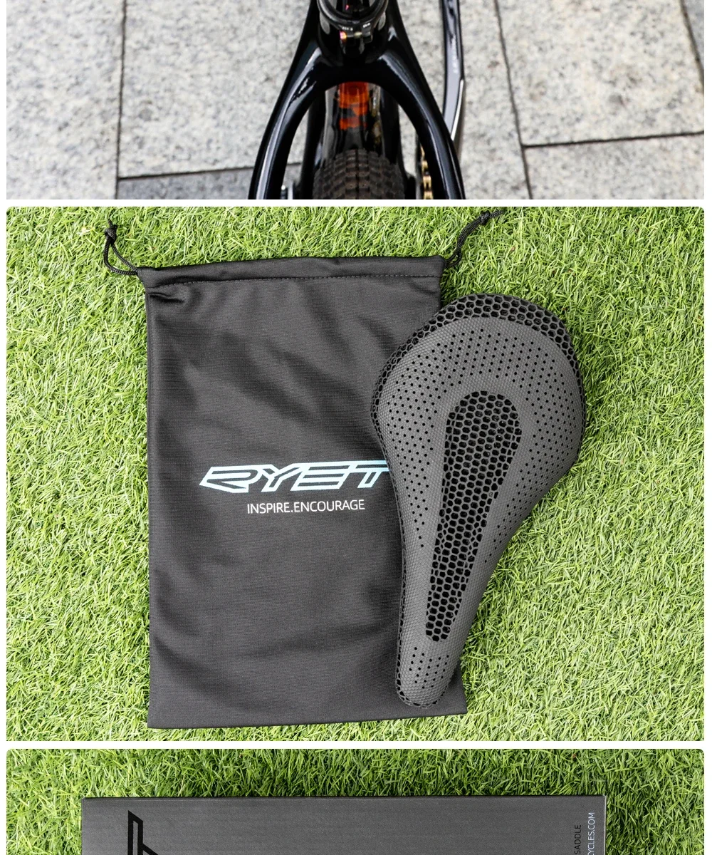 RYET Ultra Vollcarbon 3D-gedruckter Fahrradsattel, 205 g, hochmodulare Carbonbasis, 7 x 10 mm Schienen-Aussparung für Rennrad, MTB, Gravel – Detail 20