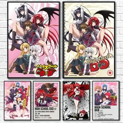 H-High School D D-D Hero Japanese Anime Kawaii Poster Sticky Wall Art Printing Waterproof Home Living Bed Room Bar Aesthetic Dec