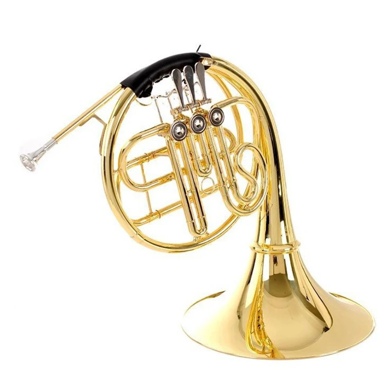 

B Flat Mellophone 3 Keys 4 Key Single French Horn Brass Single Row Split French Horns Gold Lacquer Double Row Mellophones
