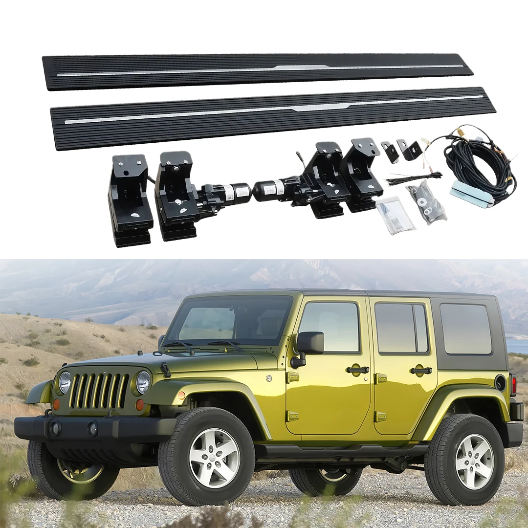 

Deployable Power Side Step Electric Running Boards fits for Jeep Wrangler JK 4 Door 2008-2017 Powerstep Retractable Truck Steps