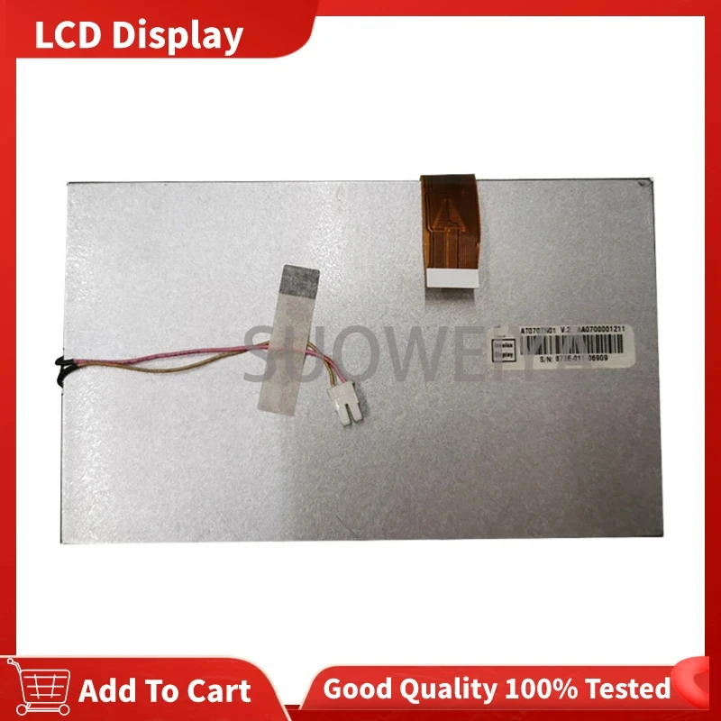 100% Original 7.0Inch 480 × 234 Resolution 350 Brightness Industrial Display AT070TN01 V.2 TFT Liquid Crystal Display LCD Screen