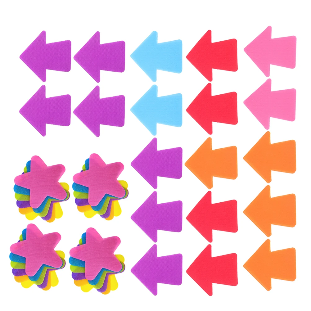 

60 шт., игровые маркеры для ковров, формы в горошек, наклейки для пола в детском саду