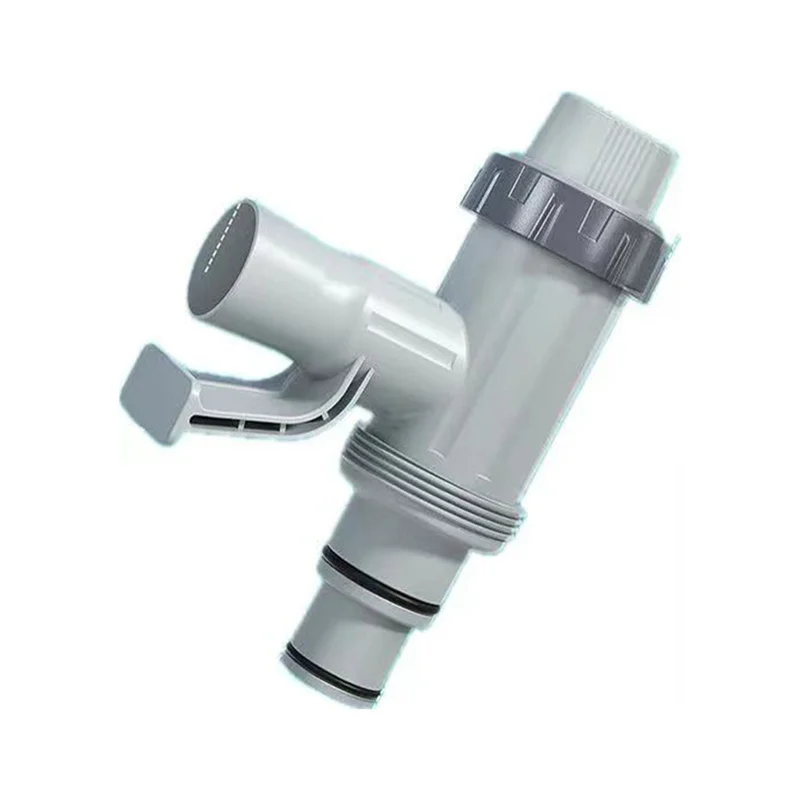 

ABVH-Pool Hose Adapter, Swimming Pool Replacement Parts Pool Hose Bracket And Plunger Valve For Above Ground Swimming Pool