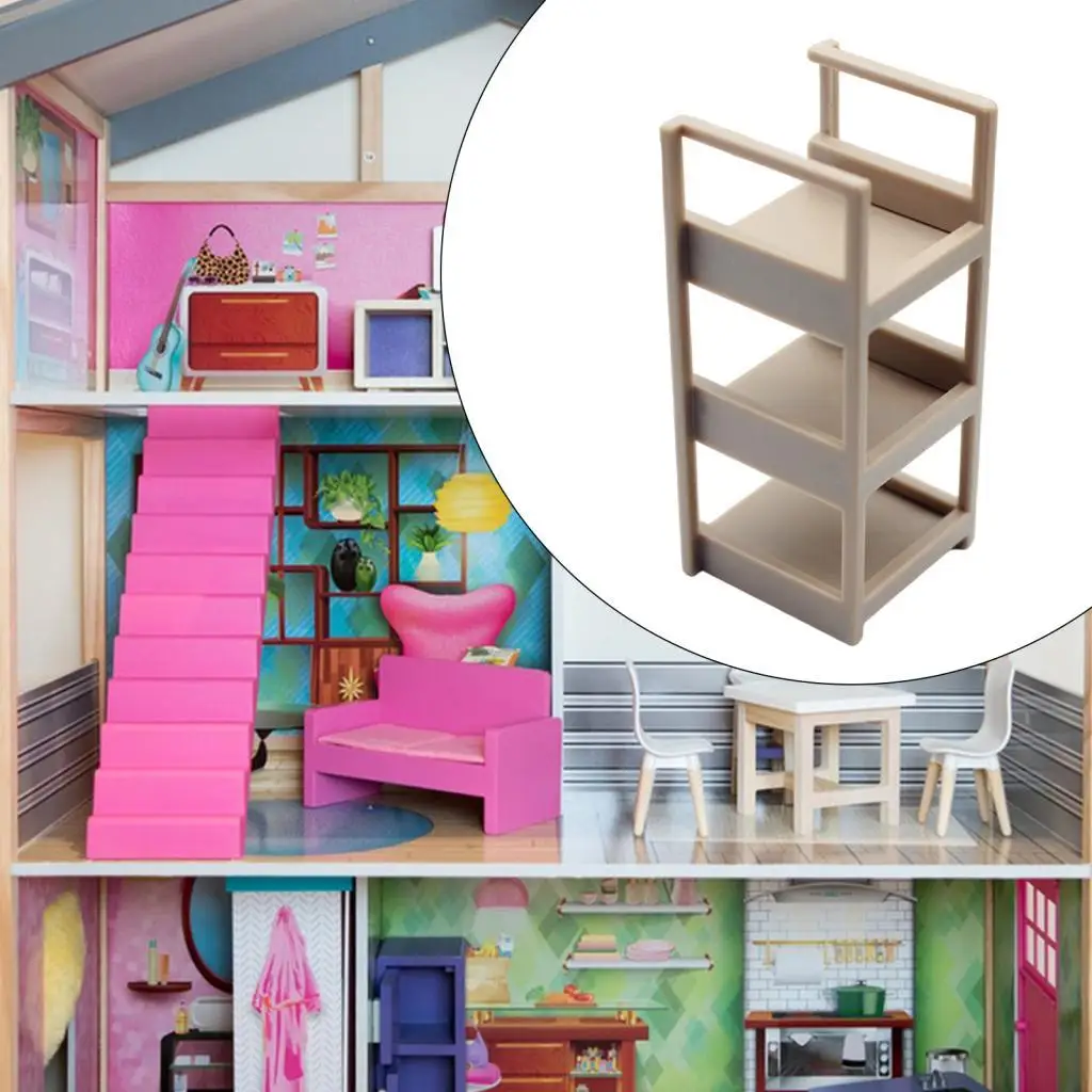 1/12 Schaal Poppenkast Holle Boekenkast, Poppenhuis Miniatuur Meubels, Slaapkamer Kinderen