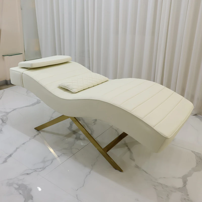 Professionelles Wimpernbett für den Salon – höhenverstellbar, PU-Lederoberfläche, stabiler Metallrahmen, leicht zu reinigen, ideal für Wimpern-Ex