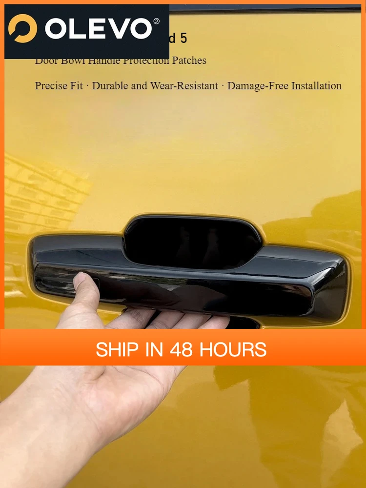 

New For Equation Leopard 5 outer door bowl puller stickers modified door handle protection decorative accessories