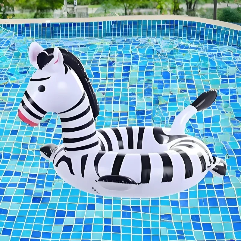 Zebra inflável piscina brinquedos água equipamentos cadeira flutuante verão anel de natação para o bebê inflável assento flutuante festa da família