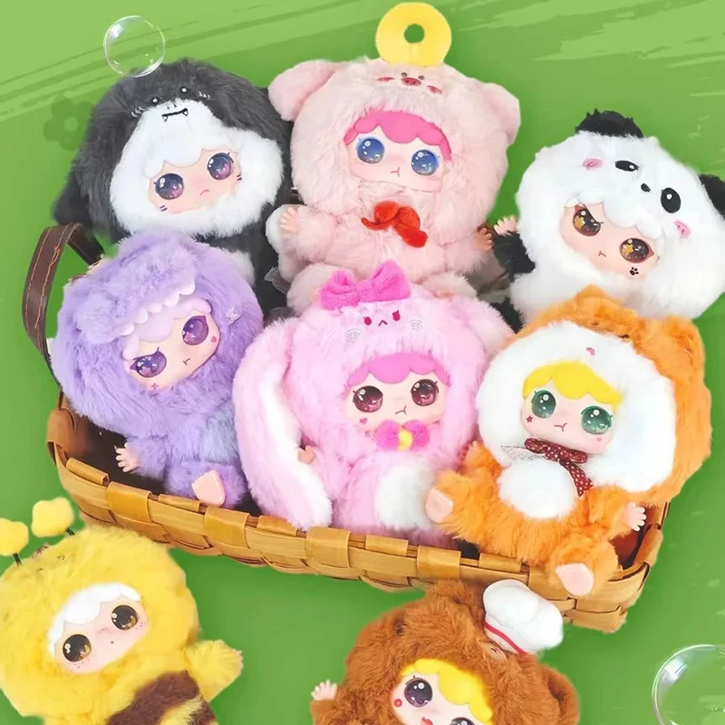 

Новая серия животных Kimipapa, мягкая резиновая плюшевая случайная загадочная слепая коробка, милый кукольный брелок, Рождественский подарок для мальчиков и девочек