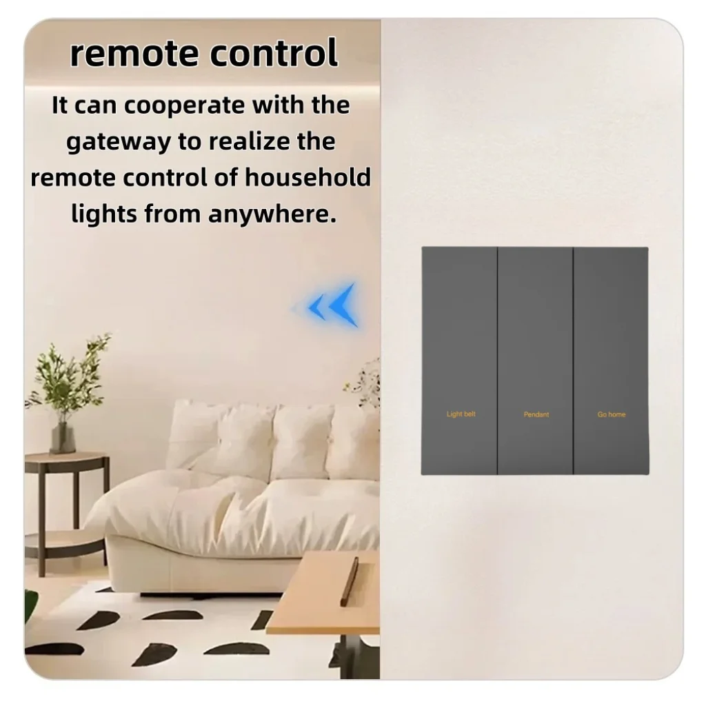 M8 Tuya smart switch, smart switch, Zigbee switch, three-button scene switch, home automation wall switch