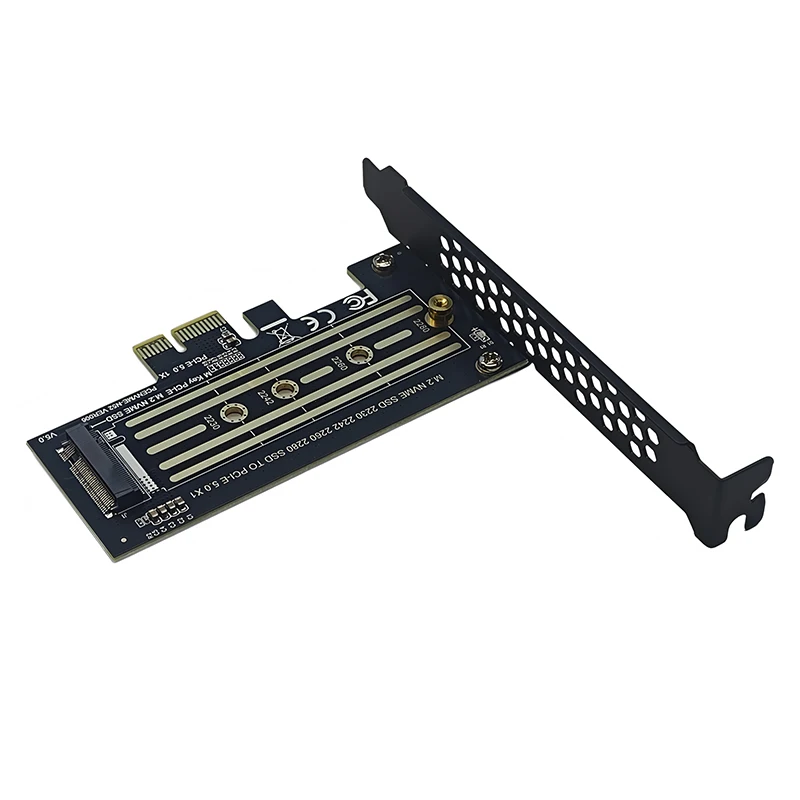 PCIE 5.0 X1 to M.2 NVME 확장 카드 라이저 PCI 익스프레스 X1 5.0 to M 키 컨버터 M2 SSD 어댑터 2230-2280 M.2 NVME SSD 지원