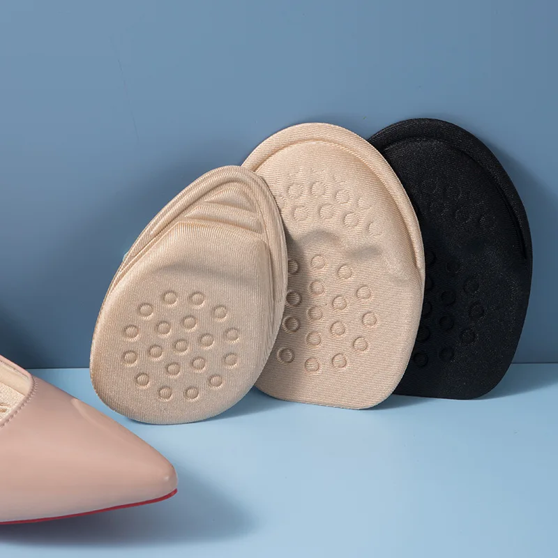 Half Insoles for Shoes Inserts Forefoot Pad Non-slip Sole Cushion Reduce Shoe Size Filler High Heels Pain Relief Foot Care Pads