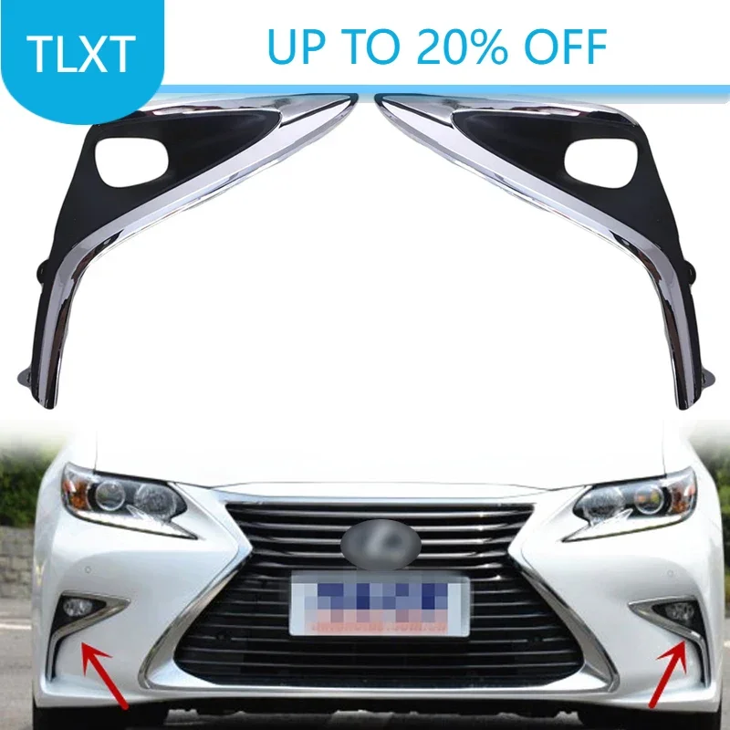 

Крышка рамки противотуманной фары автомобиля для Lexus ES300h ES350 2016 2017 2018 ABS передняя противотуманная фара передний бампер противотуманная фара обрезка лицевая панель крышка