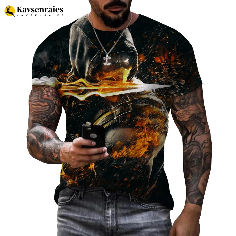 

Summer 3D Mortal Kombat 11 T Shirt Boys Popular T Shirt High Quality Soft Classic Harajuku Mortal Kombat Tee Tops 6XL