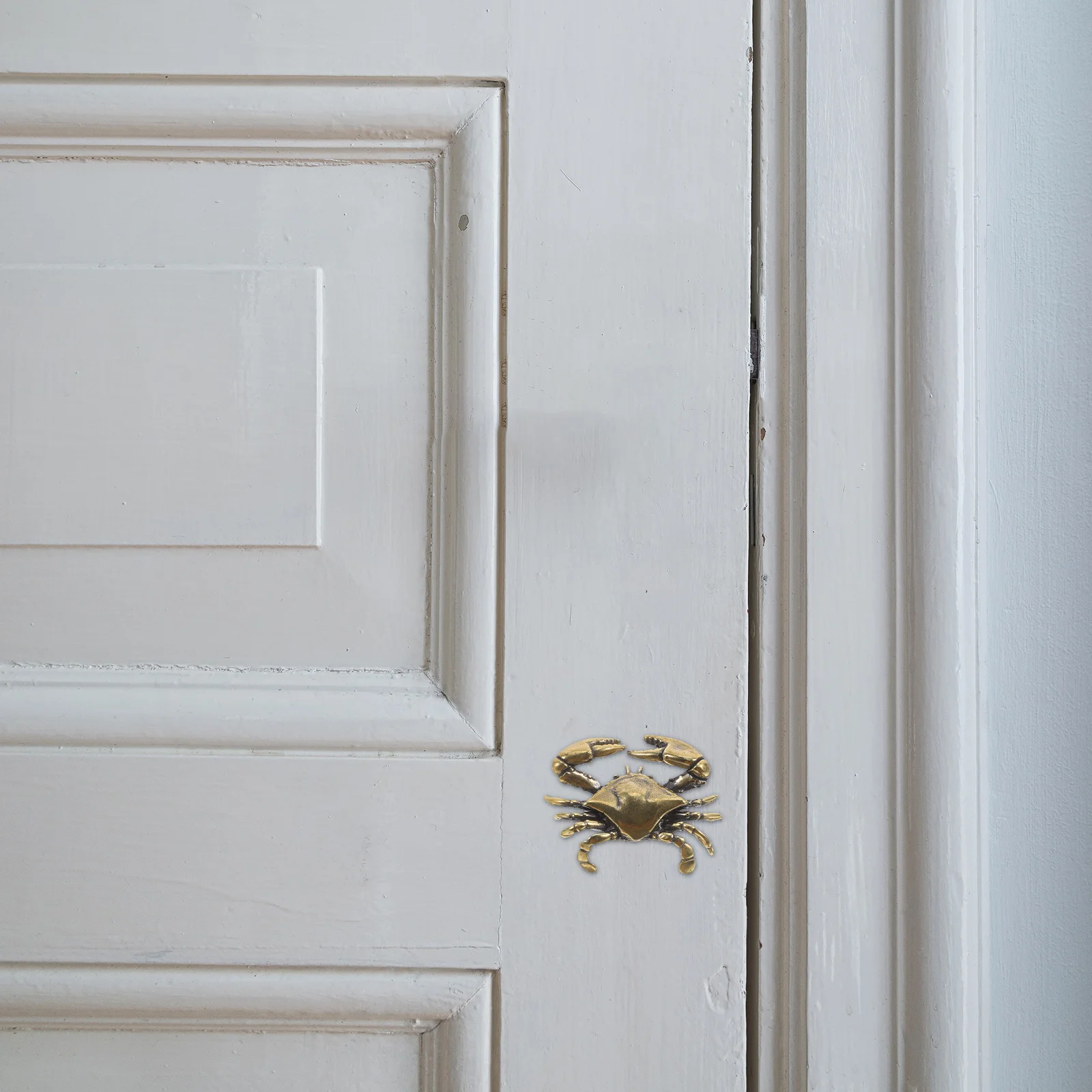 

Brass Cabinet Door Pulls Gold Drawer Handles Unique Knobs Retro Sea Theme Crab Design Nautical Cabinet Pull Hardware Marine