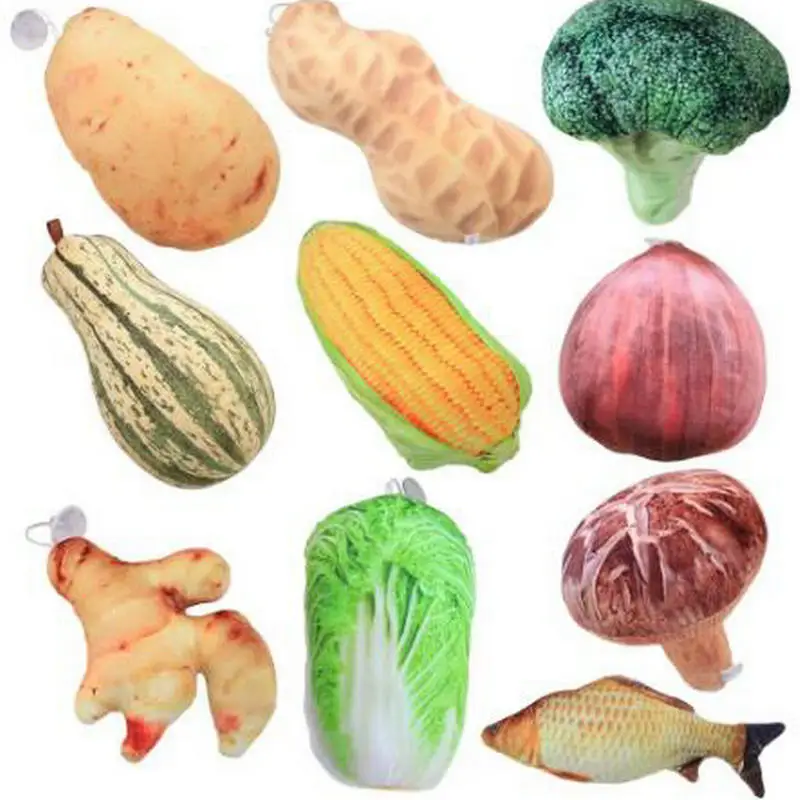 15-20CM Kawaii simulación verduras juguetes colgantes de felpa personal lindo peces plantas muñeca lindo bolso colgante regalo creativo para niñas