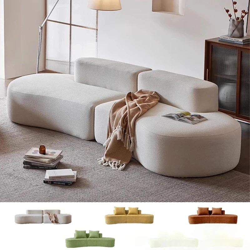 

-border Boneless Module Sofa Small Apartment Combination Living Room Special-shaped Without Armrests