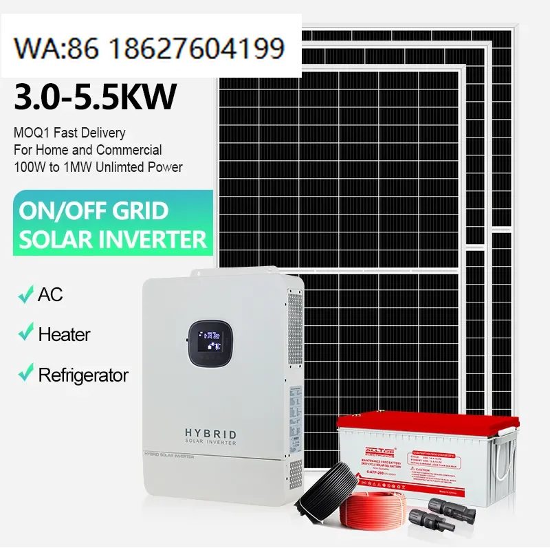 5KW Household Solar Grid Energy System Lifepo4 Battery MPPT Controller LED Street Light Wireless Backup Power Device