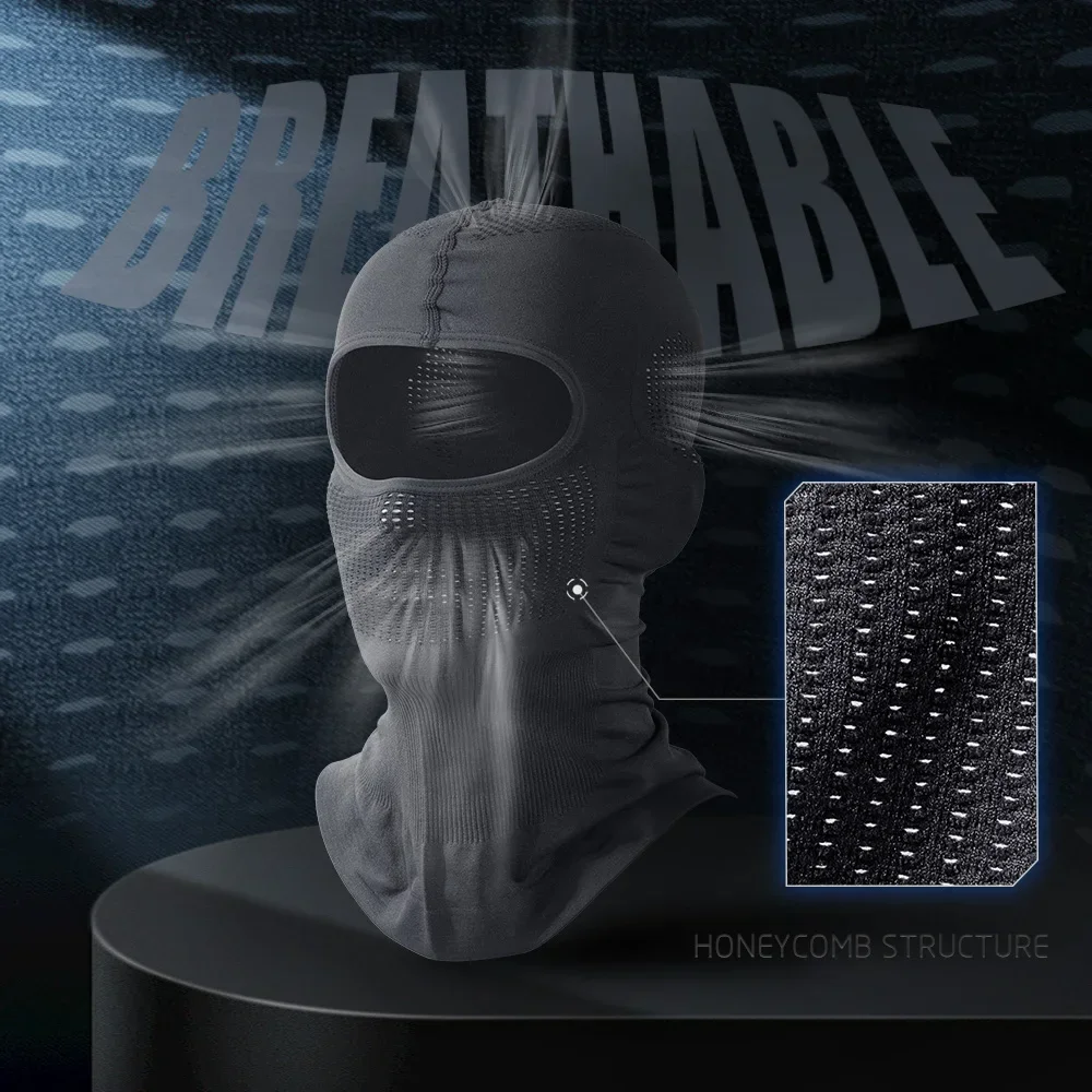 Bivakmuts Hoed Volgelaatsmasker Ademende zonwering Elastische gezichtsbedekking voor sport Wandelen Kamperen Ski Outdoor Hoofddoek Heren