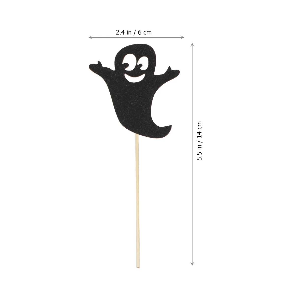 

10pcs Ghost Cake Toppers Mysterious Witch Decorations Bamboo Picks for Birthday Theme Parties Celebrations Cake Cupcake Dessert