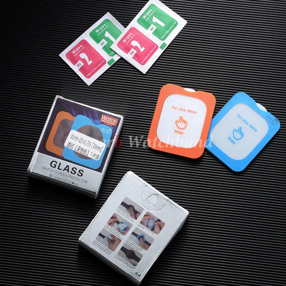 

Tempered Glass For Apple Watch Ultra 1/2/3 49mm With Alignment Tool Screen Protector For iWatch Ultra 1 2 3 49mm Accessories