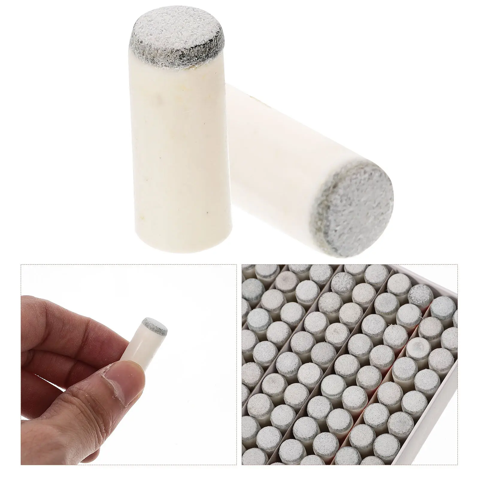 

100 шт. пластиковых сменных наконечников для бильярдных киев, износостойкие, подходят для профессиональных игроков и новичков