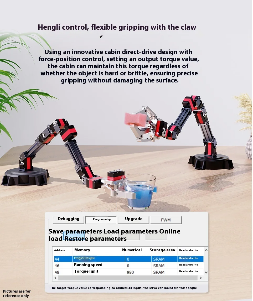 FEETECH HL3915 15KG TTL Servo Robot Hand 6-DOF Bionic 5-Finger Manipulator with Servo Motor for AI Dexterous Arm