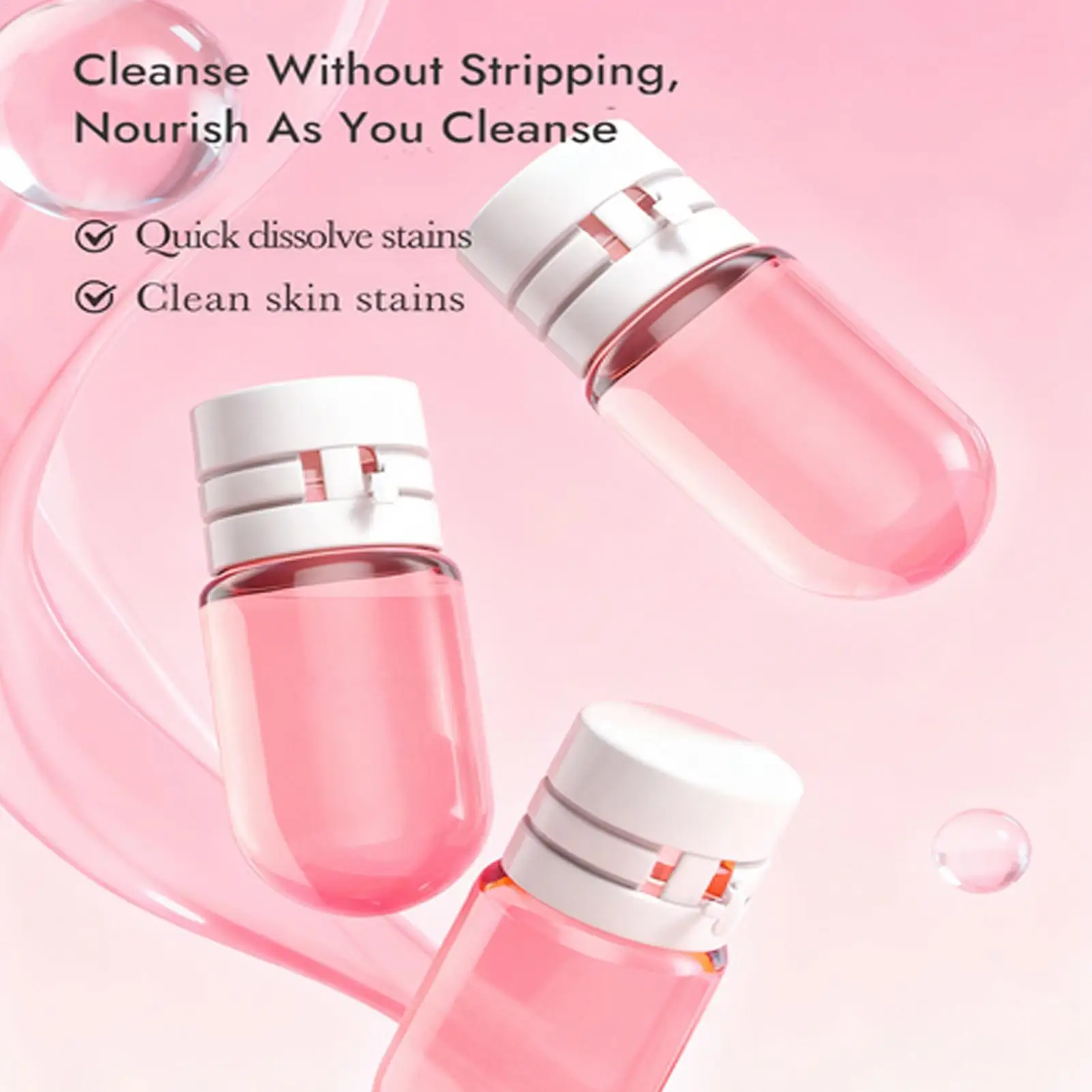 Makeup Remover Oil Mini Waterproof Gentle Oil Cleanser for Face for Dating Traveling Business Trip Daily Life Outdoor Girlfriend