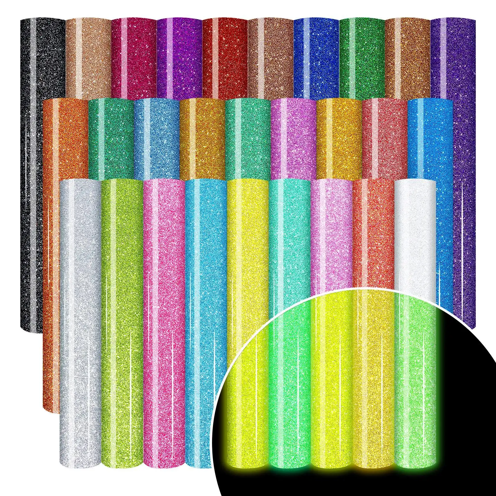 Glitter Htv Vinyl -… - image