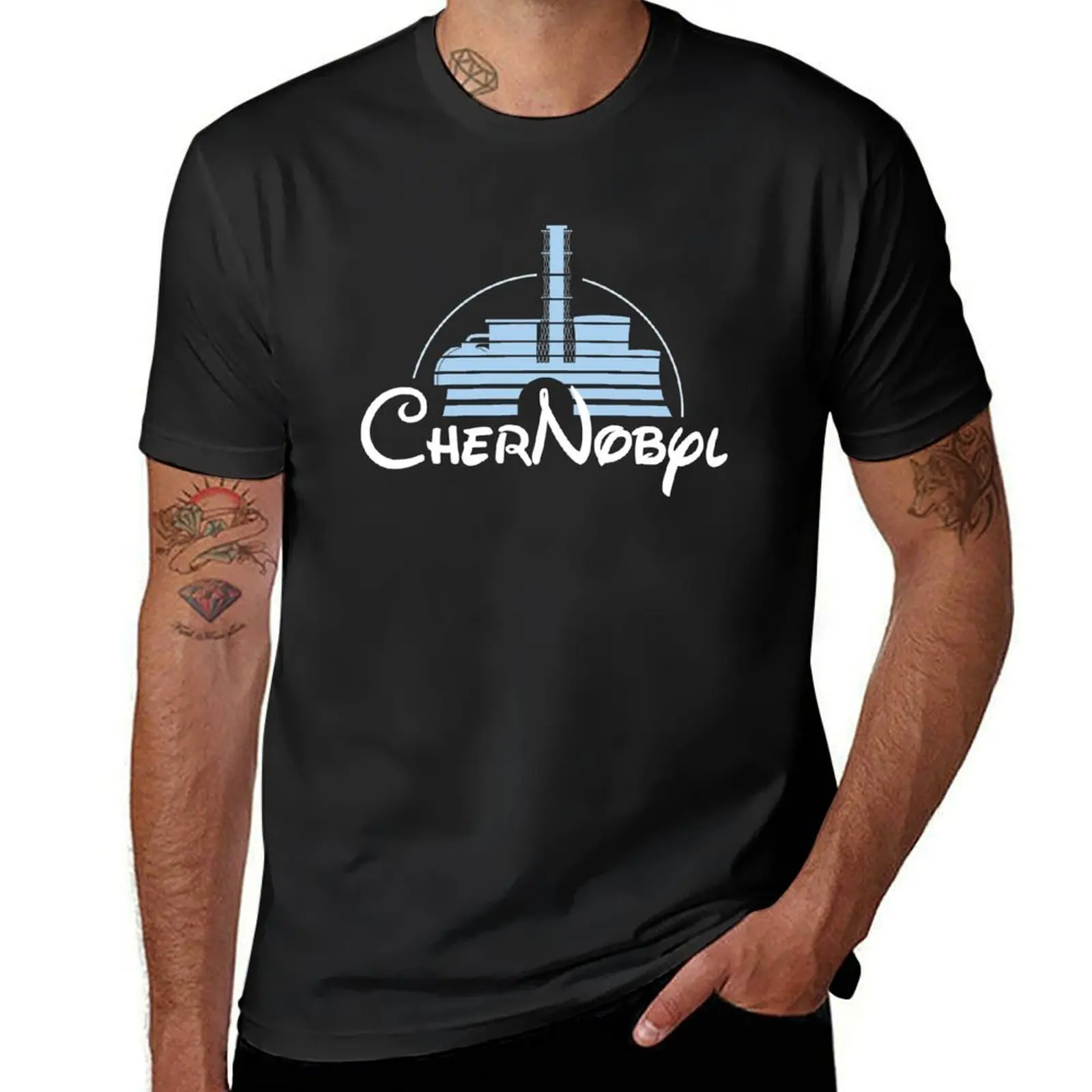 Chernobyl T-Shirt tops blacks quick drying workout shirts for men