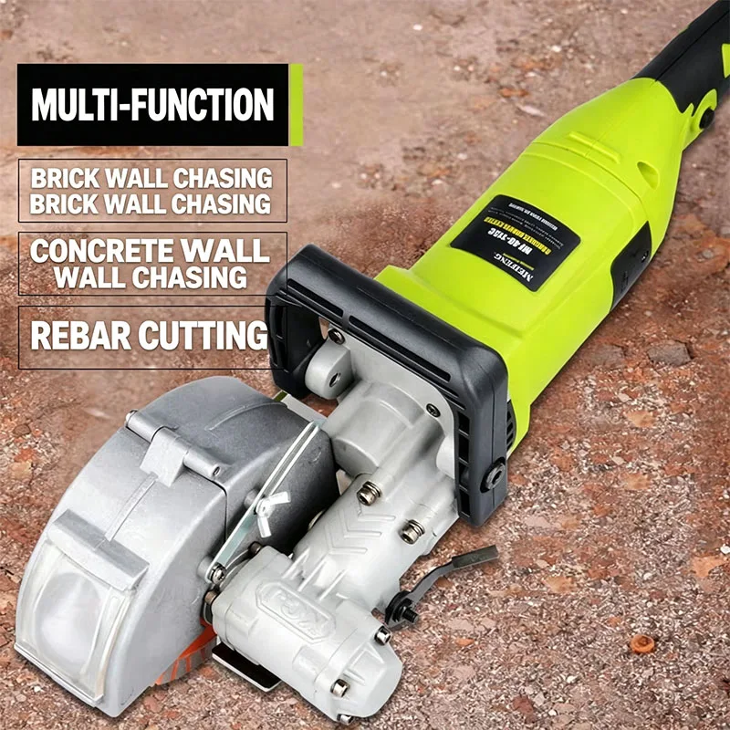 Wall Slotting Machine Dust-free Steel Concrete Groove Cutting Machine Electric Wall Chaser Machine Circular Saw Slotter