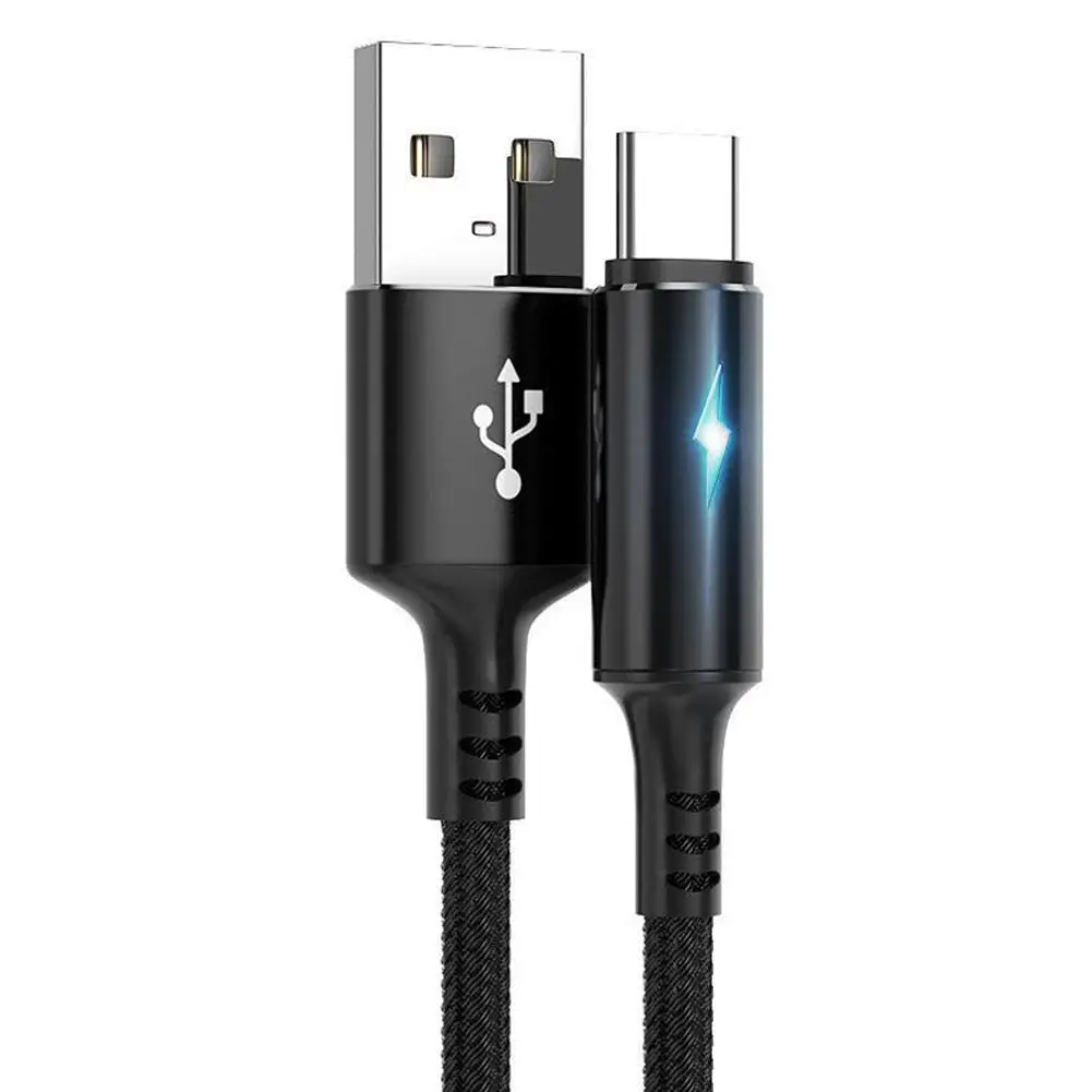 1Pcs 5A Fast Charging USB Micro Cable Data Cable Charger LED 2-in-1 Accessories Charging Cord Usb Transmission Indicator Ca G5E4