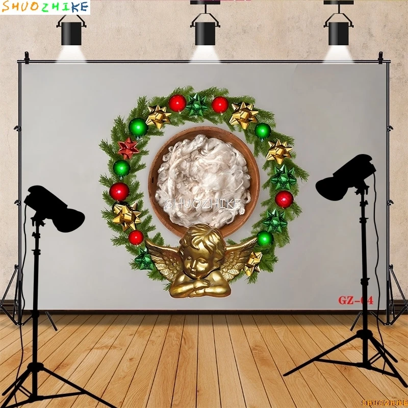 SHUOZHIKE bebé recién nacido cesta Floral fotografía telones de fondo accesorios niños fiesta de cumpleaños foto estudio fondo LZ-01