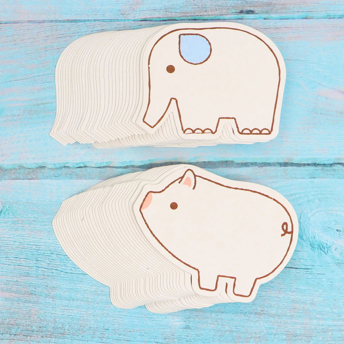 

Cartoon Paper Notepads For Indexing Messaging Greeting Card Set Office School Supplies Reminder Pads