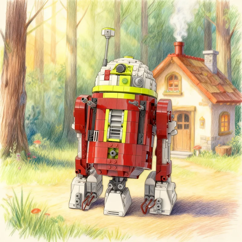 

1046pcs MOC R7 A7 Star Battle Model Building Blocks Creative DIY Gift Display Decor Assemble Premium Adult Kids Desk Home Toy