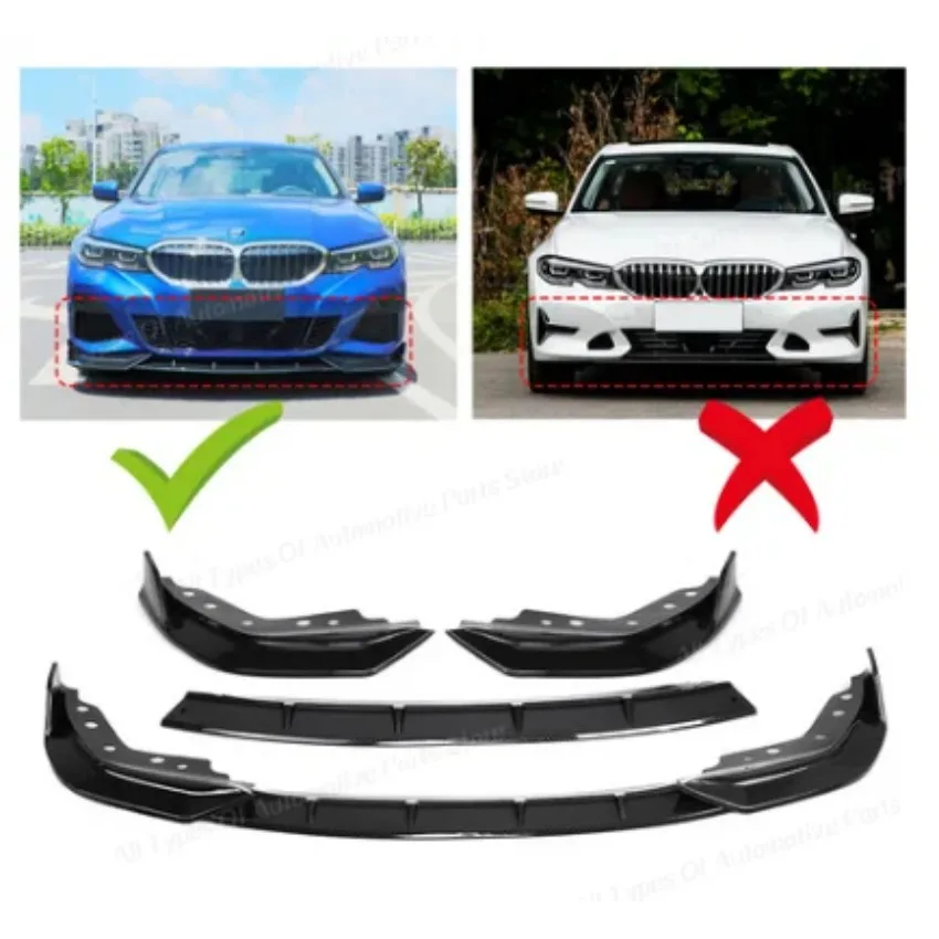 For BMW 3 Series G20 G21 G28 320i 320d 325i 330i M340i M340d 2019 2020+ M Sport Spoiler Diffuser Splitter Grille Body Kit Tuning