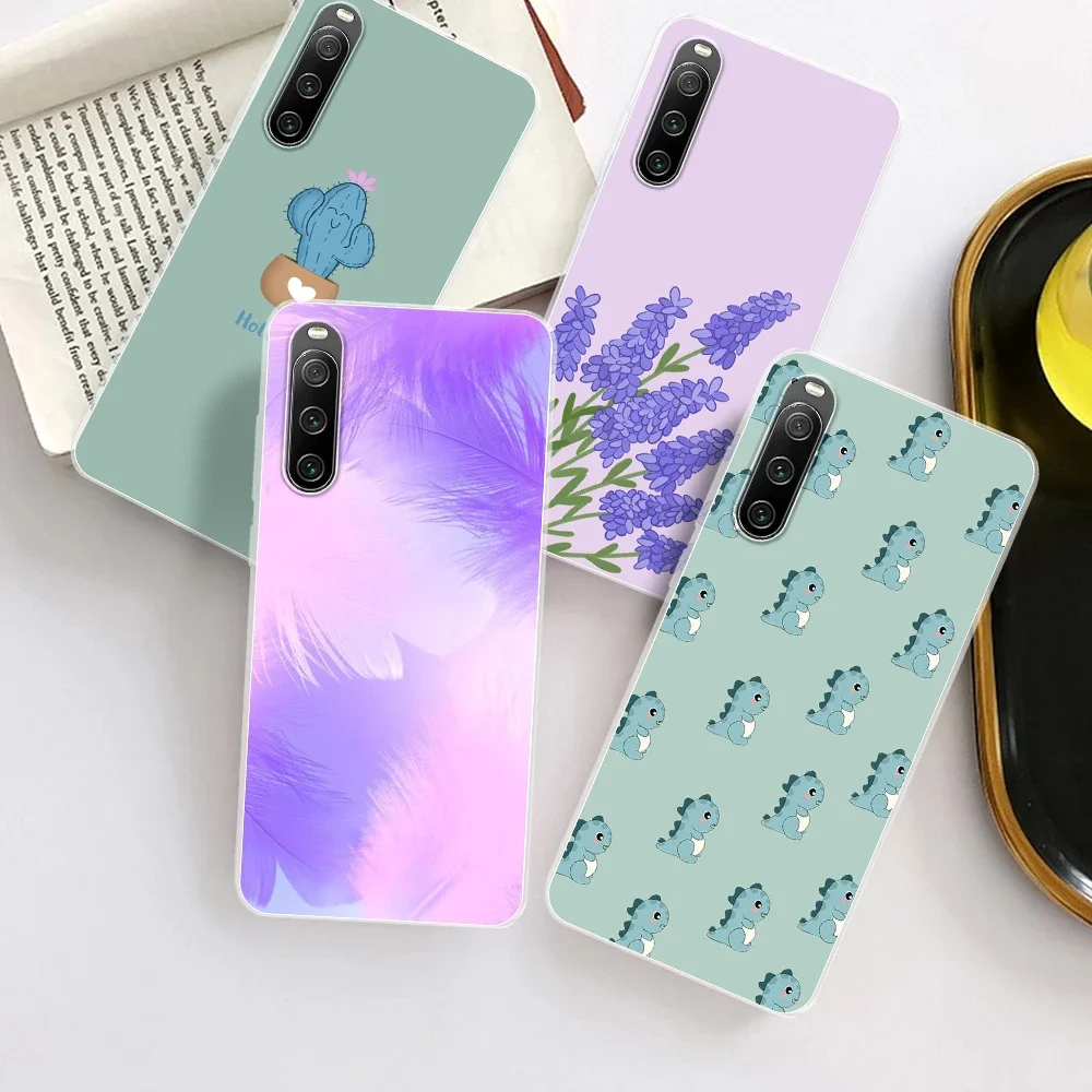 Funda protectora de silicona suave transparente para Sony Xperia 10 IV, Fundas de teléfono para Sony Xperia 5 IV, Coque para Sony Xperia 10 IV