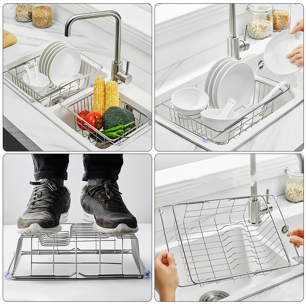 

Телескопическая раковина, фильтр для воды, сушилка для раковины, расширяемые стойки, сушилка для посуды, кухонная посуда, сушка посуды