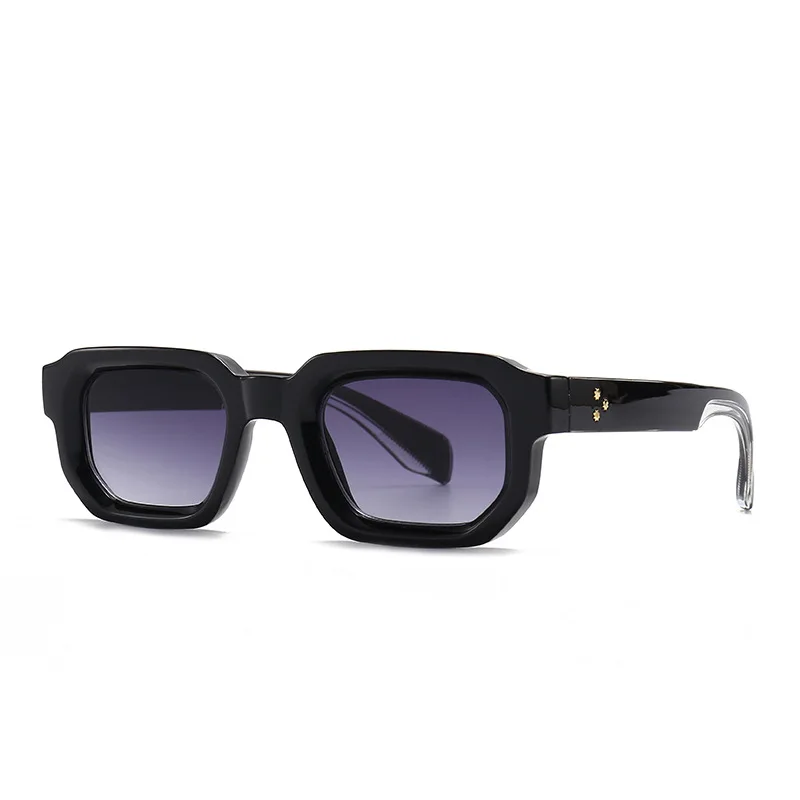 

Punk Luxury Brand Designer Square Classic Rivet Sunglasses Women For Men 2026 Trendy Sun Glasses Vintage Popular Shades UV400