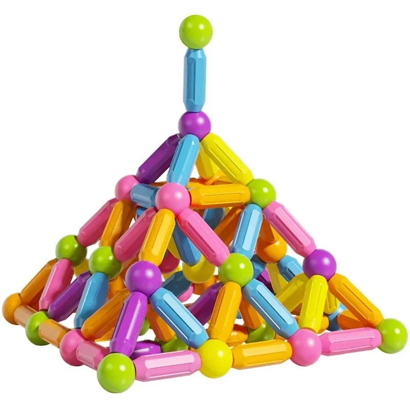 Magnet Stick Rod Building Blocks Montessori Educational Toys Magnetic Constructor Blocks Set Toys for Kids For Children Boy Girl