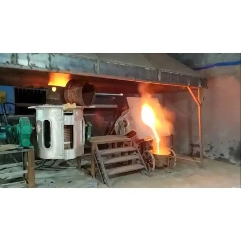Customizable Capacity Induction Melting Furnace Copper Scrap User-Friendly Electric Melter For Non-Ferrous Metals 500KG 0.5T