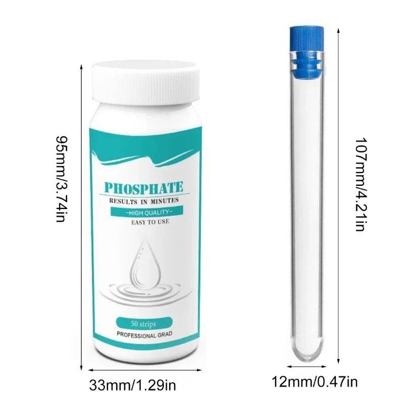 Freshwater Aquarium Test 50Count Water Test Aquarium Test Strips Measure , Chlorine, Water Hardness Aquarium Test