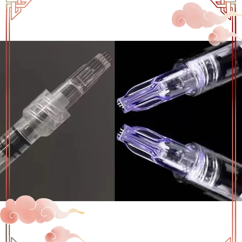 10/20Pcs Disposable Crystal 3‑Pin+4‑Pin Mixed Bundle Set, 34G Manual Mesotherapy Multi‑Needle, Sterile Single‑Use