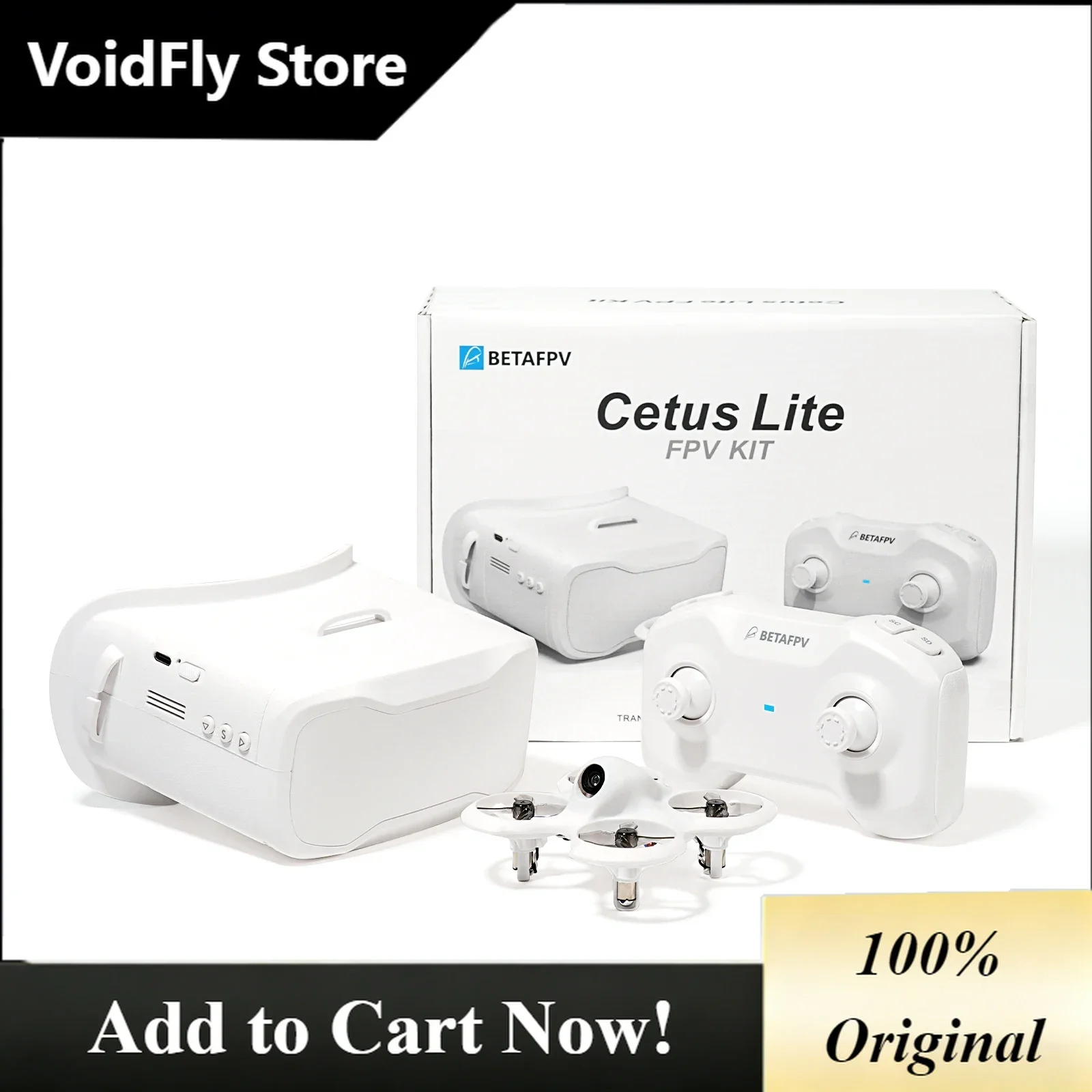 VoidFly Cetus Lite FPV Kit Mini Fpv Dr-one Whoop Quadcopter Dr-one Goggle Auto Hover Indoor Outdoor Positioning