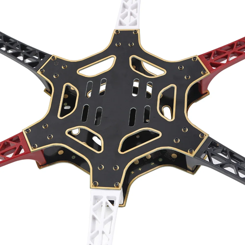 F550 Hexa-Rotor Muticopter Frame met Skid Landingsgestel Als DJI Voor KK quadcopter kit MultiCopter Hexacopter RC Drone