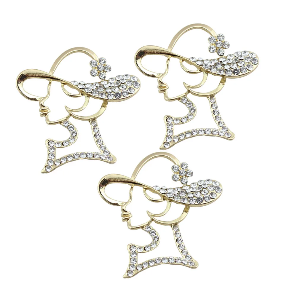 

3Pcs Rhinestone Hat Beauty Headphone Case Decor DIY Phone Accessories Phone Beauty Supplies Long-Lasting Material