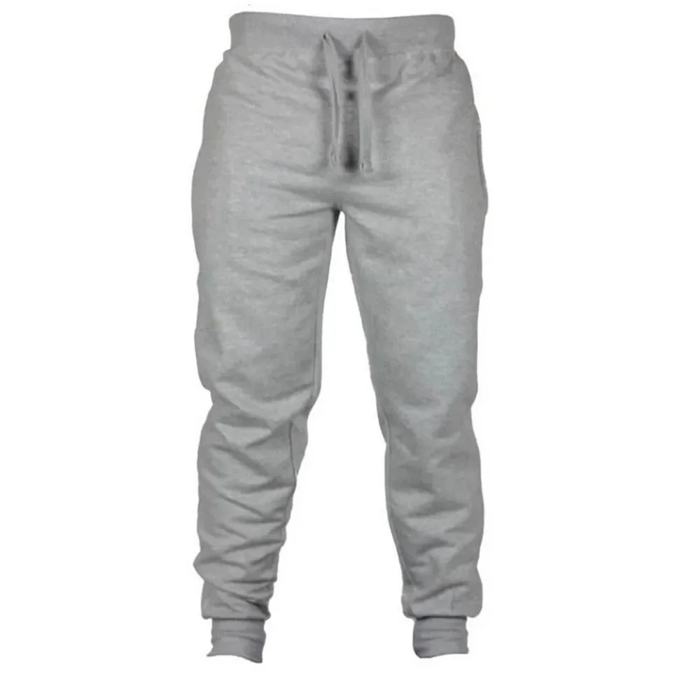 Autumn and winter Men Warm Casual Pants Fitness Sportswear Tracksuit Bottoms Trousers Black Gyms Jogger Pants