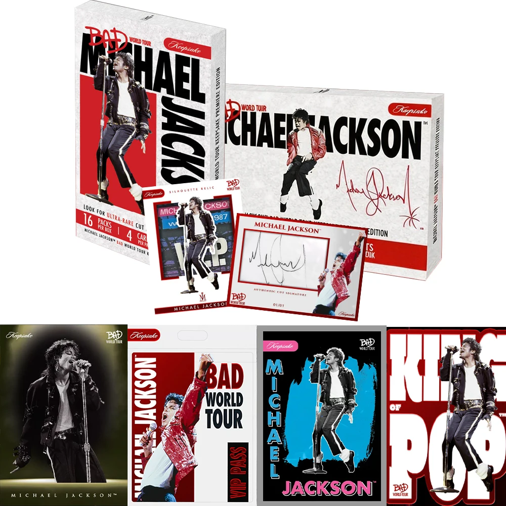 

Genuine 2025 Michael Jackson BAD Tour Keepsake Trading Cards - Limited Edition Memorabilia Collection Peripheral Cards Boy Gift
