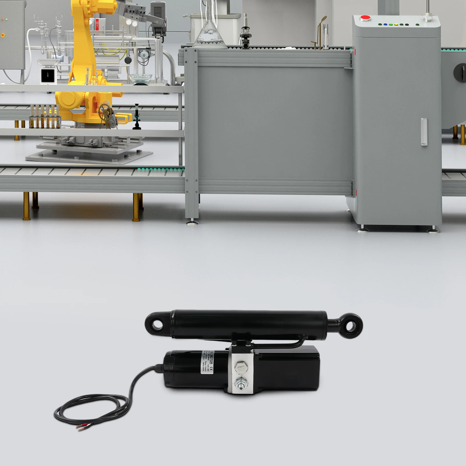 

Electro-hydraulic Actuator 2T Electro-hydraulic Actuator DC12V 800W 200mm Stroke IP54 Linear Drive for Industrial Automation